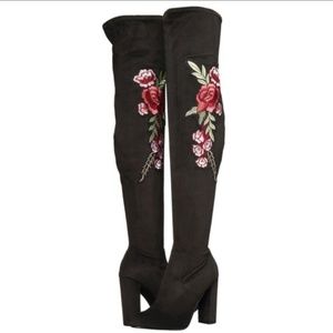 Steve Madden Mozee Over the Knee Boot Black Size 7